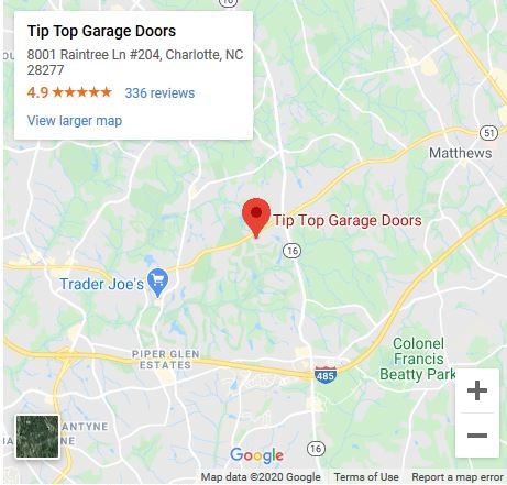  Tip Top Garage Doors Charlotte - Google Map